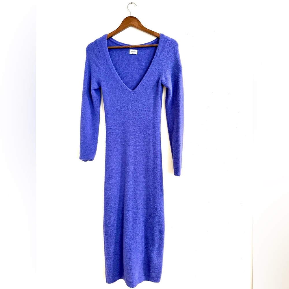 Wilfred Free HUSH KNIT V-NECK DRESS, Size S